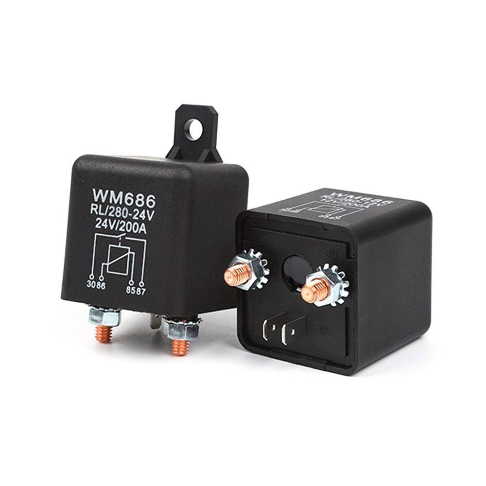 Durable High Current Power Switch 200A 100A 12V 24V Car Relay Starting Relay