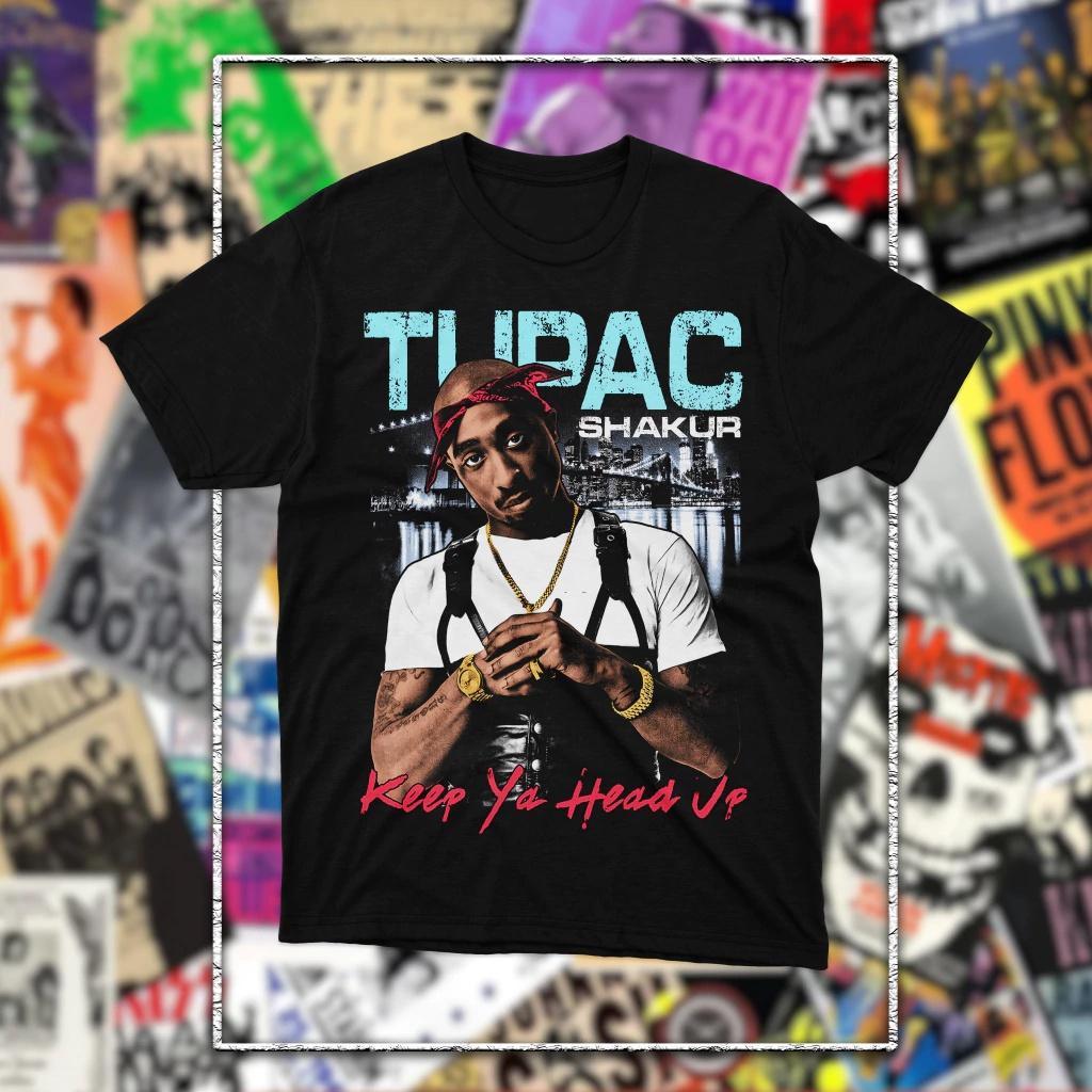 Rapper Tupac 2pac Graphic 2026 Fashion Unisexs TShirt Unisex ONeck 100 Cotton Short Sleeve Y2k Popular Oversized Vintage Tee