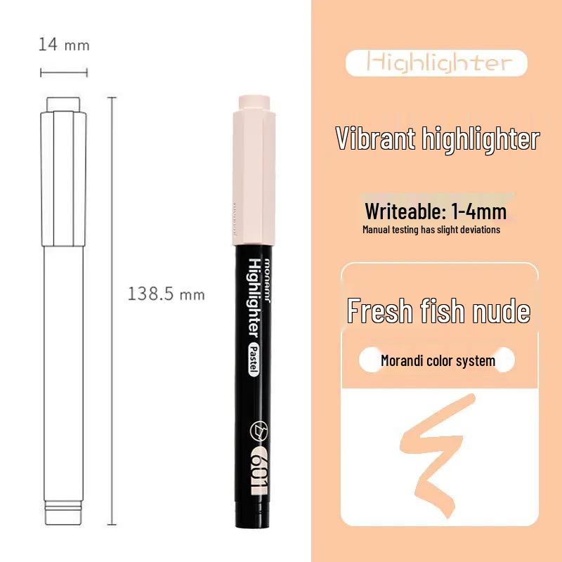 Morandi Textmarker - Elegante Neue Farben 601, Ideal für Schüler