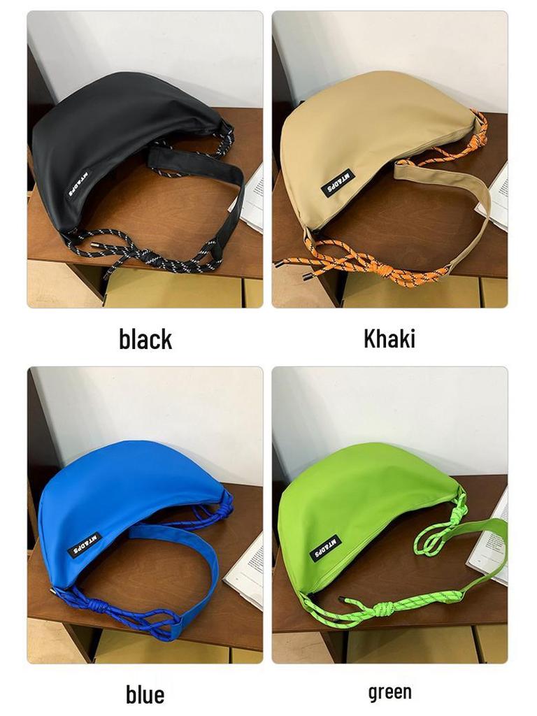 Damska Wszechstronna Torba Crossbody z Nylonu 2024 - Modna Torebka na Ramię w Stylu Pierożka