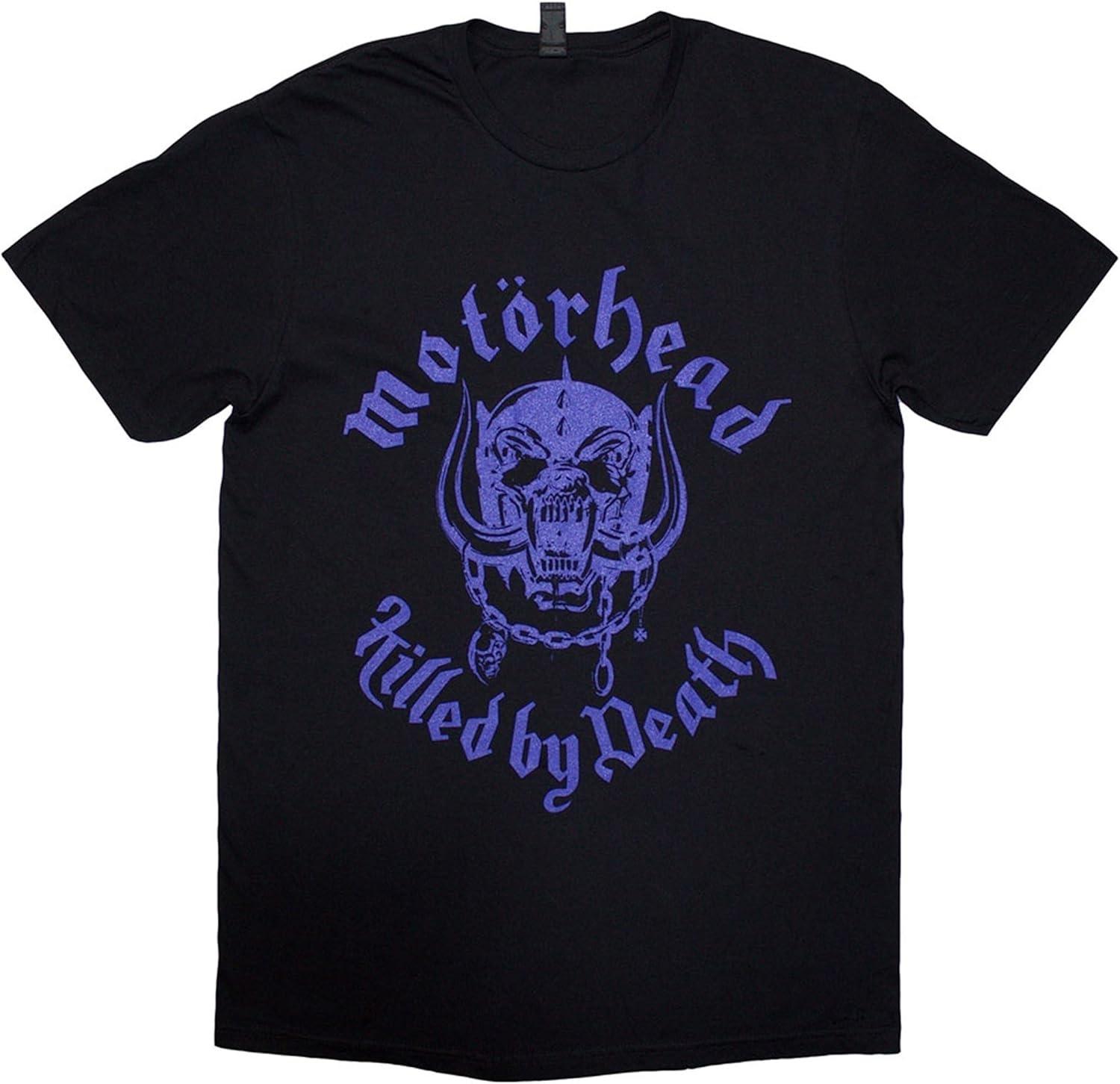 Футболка с текстом песни Motorhead Killed By Death S чёрный