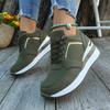 New Large-sized Sport Casual Shoes with Lace-up Wedge Heels and Thick Soles for Women