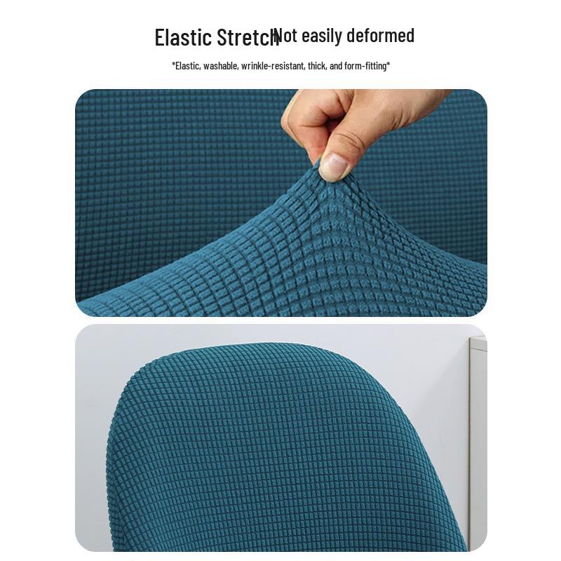 Elastic Jacquard Curved Pineapple Chair Cover with Armrests - Universal, Dustproof, Four Seasons Use