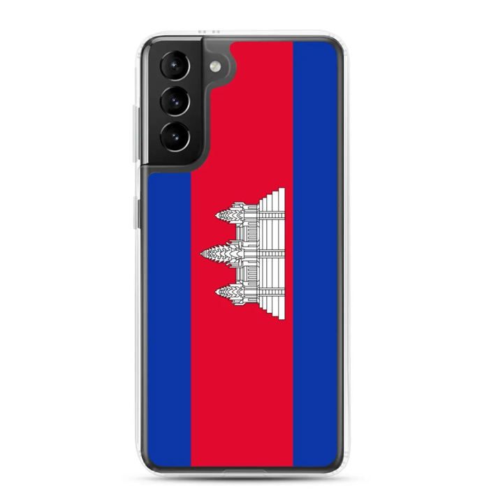 Coque Téléphone - Samsung - Galaxy S20 Plus - Drapeau Cambodge - Souple - Multicolore