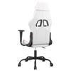 Gaming Chair In White and Pink Artificial Leather