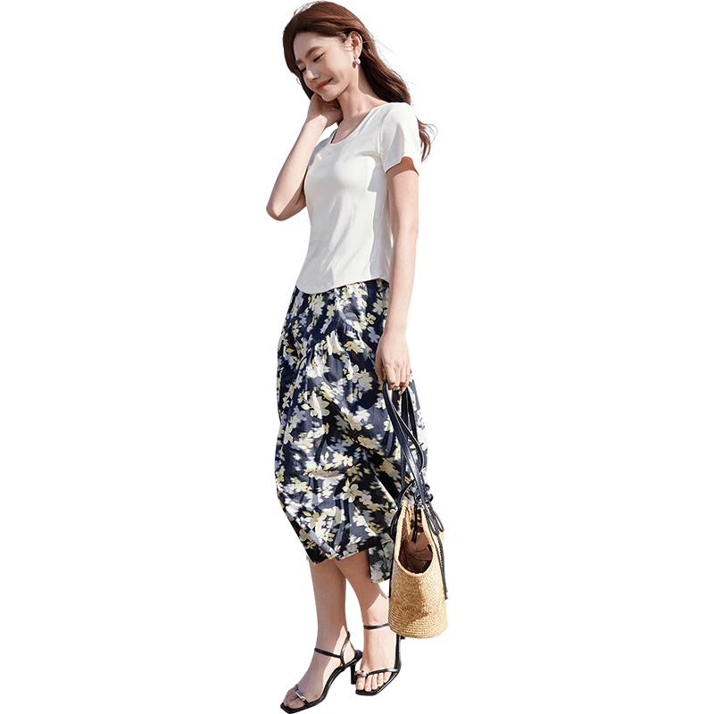 Xiangying 2025 Summer Women s Short Sleeve T-Shirt M