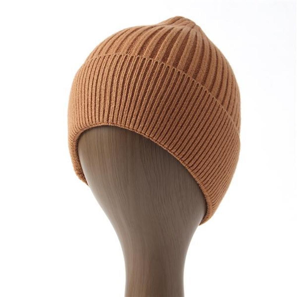 Colorpop Knit Beanie (Brown)