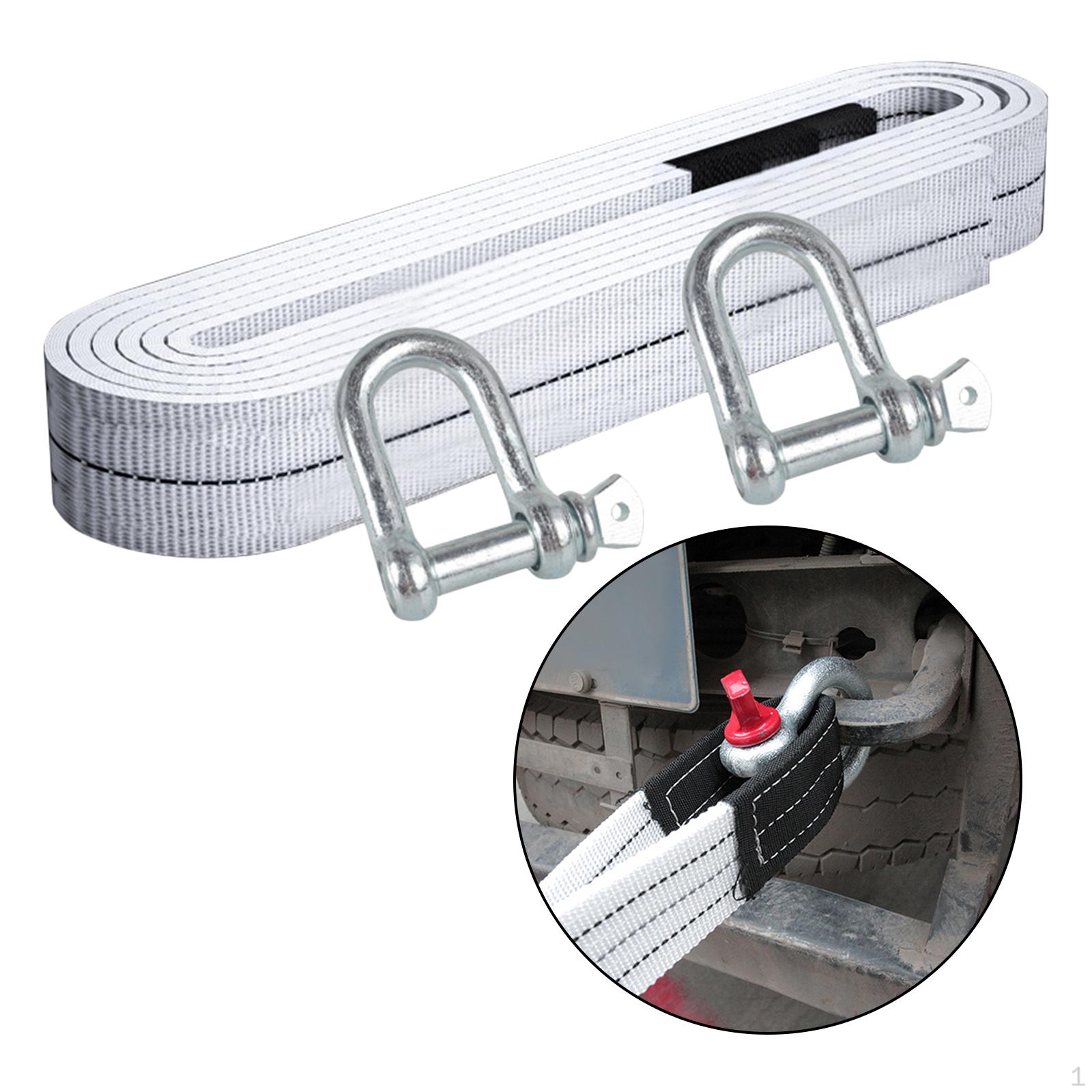 

Trailer Winch Strap 5 Meters Towing Ropes Car Belt for