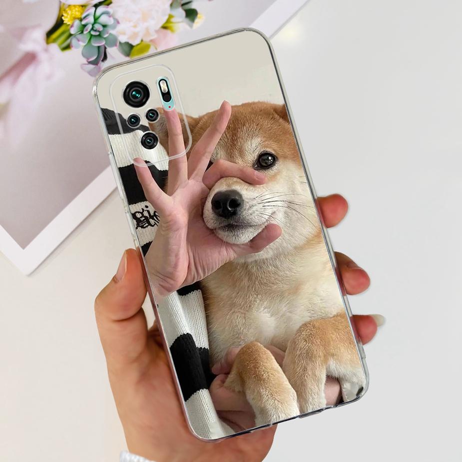 For Xiaomi Redmi Note 10 Case Note 10S Cute Cartoon Painted Cover Soft Silicone Case For Redmi Note 10 Pro Max Note10 10S Fundas