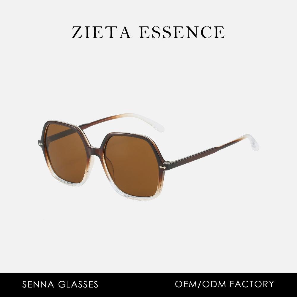 

G Plain Anti-Blue Light Flat Frame Glasses Large Frame Rice Nail Sunglasses Simple Glasses Rice Nail Sunglasses