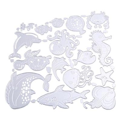 Fustelle Animali Marini Stencil Sagoma Stampo Timbro Goffratura Arte Artigianato Decorazione