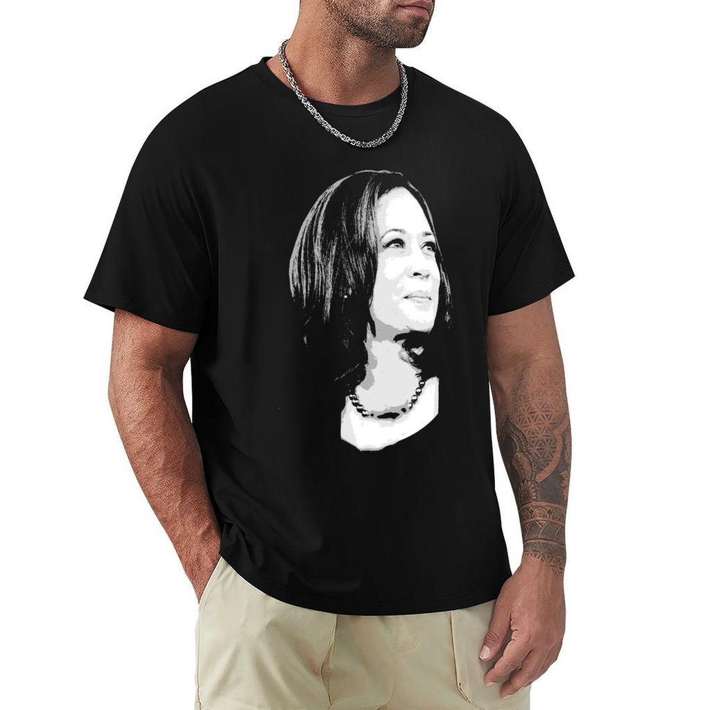 Kamala Harris Print T-Shirt Industrial Work Tee Shirt