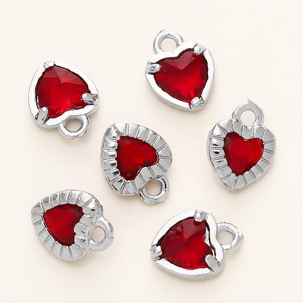 

4/6Pcs 14/18K Gold Color Plated Love Heart Charms Pendants for DIY Necklace Earrings Jewelry Making Supplies Accessories 4pcs