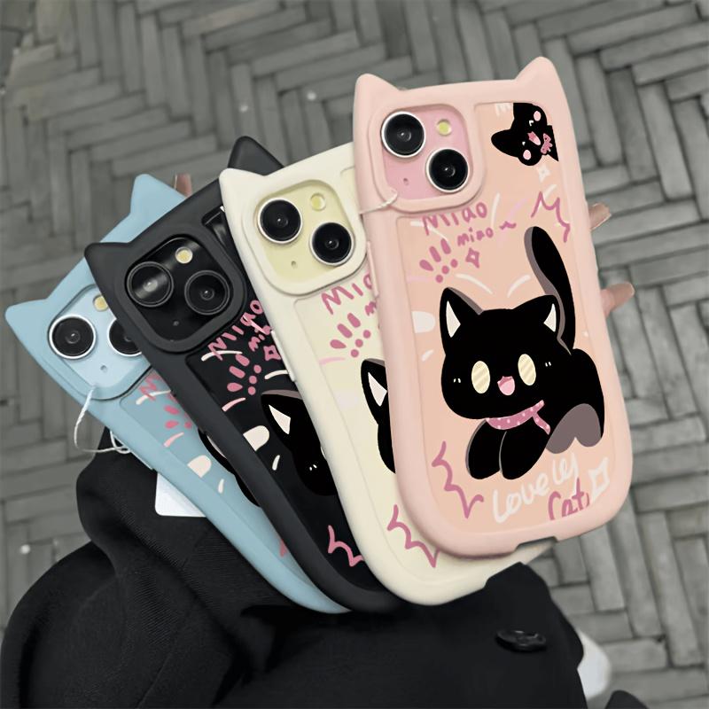 Simple Cat's Ears (Steamed Cat-ear Shaped Bread) Case for iPhone 17 16 15 14 13 12 11 Pro/Max/Plus Drop Proof and Shock Proof