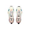 Puma Tênis Femininos Kosmo Rider Camadas de Tecido e Couro Branco Rosa Azul 387866-01