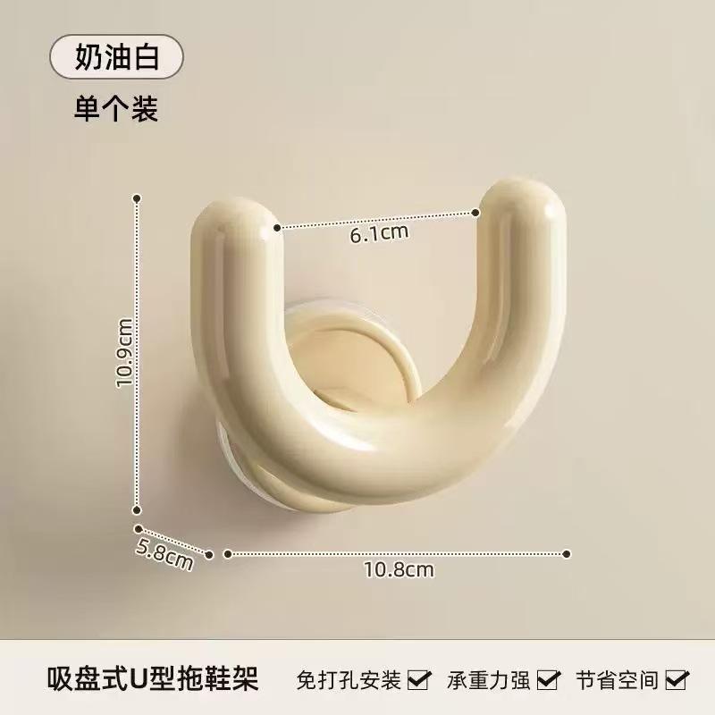 1PC bathroom suction cup, slipper rack, non-punching wall hanging toilet, bathroom special wall drain hanger, hook rack