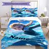 3pcs Custom Name Elsa Bedding Set Duvet Cover Closure Includes 1 Duvet Cover & 2 Pillowcases, Soft and Comfortable for All Seasons.