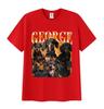 George Dog Funny Meme Graphic T Shirt Men Casual Fashion Cotton Short Sleeve T-shirts Unisex Vintage High Quality Cotton T-shirt