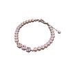 French Vintage Zircon Pearl Square Bracelet For Elegant Women Gift Event