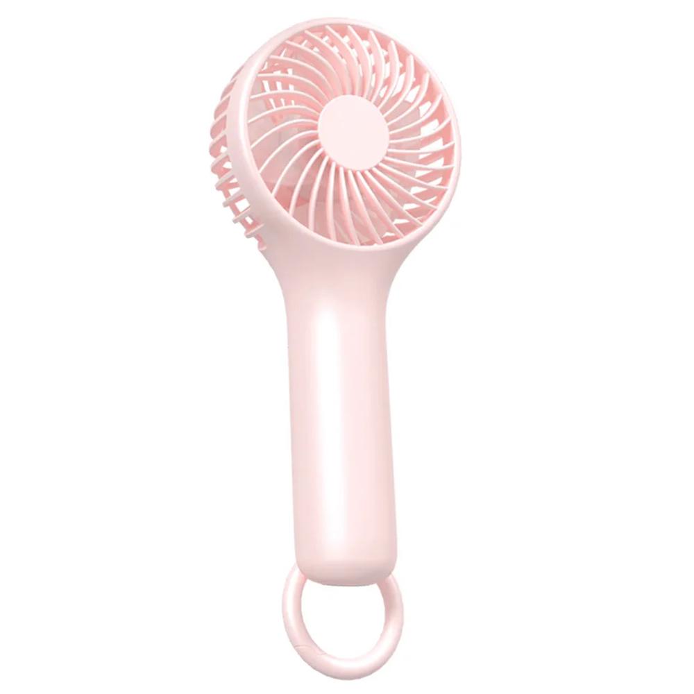 

S13 Mini Handheld Fan 3 Wind Speed Portable Summer Cooling Fan with Hanging Buckle Pink