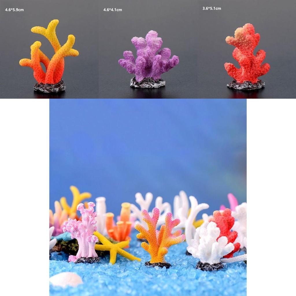 Realistic Resin Coral Aquarium Fish Tank Decoration Miniature Gift Diy Starfish
