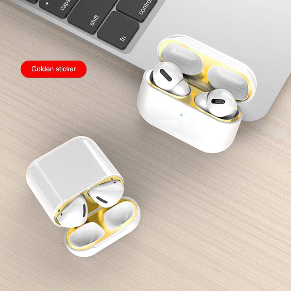 Kopfhörer Staubschutzaufkleber Für Apple Airpods 4 Kopfhörer Aufkleber Schutzaufkleber Wasserdichtes Aufladen Q8D2