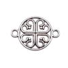 Filigree Diamond Shaped Connectors Ornate Multi Loop Links For Jewelry