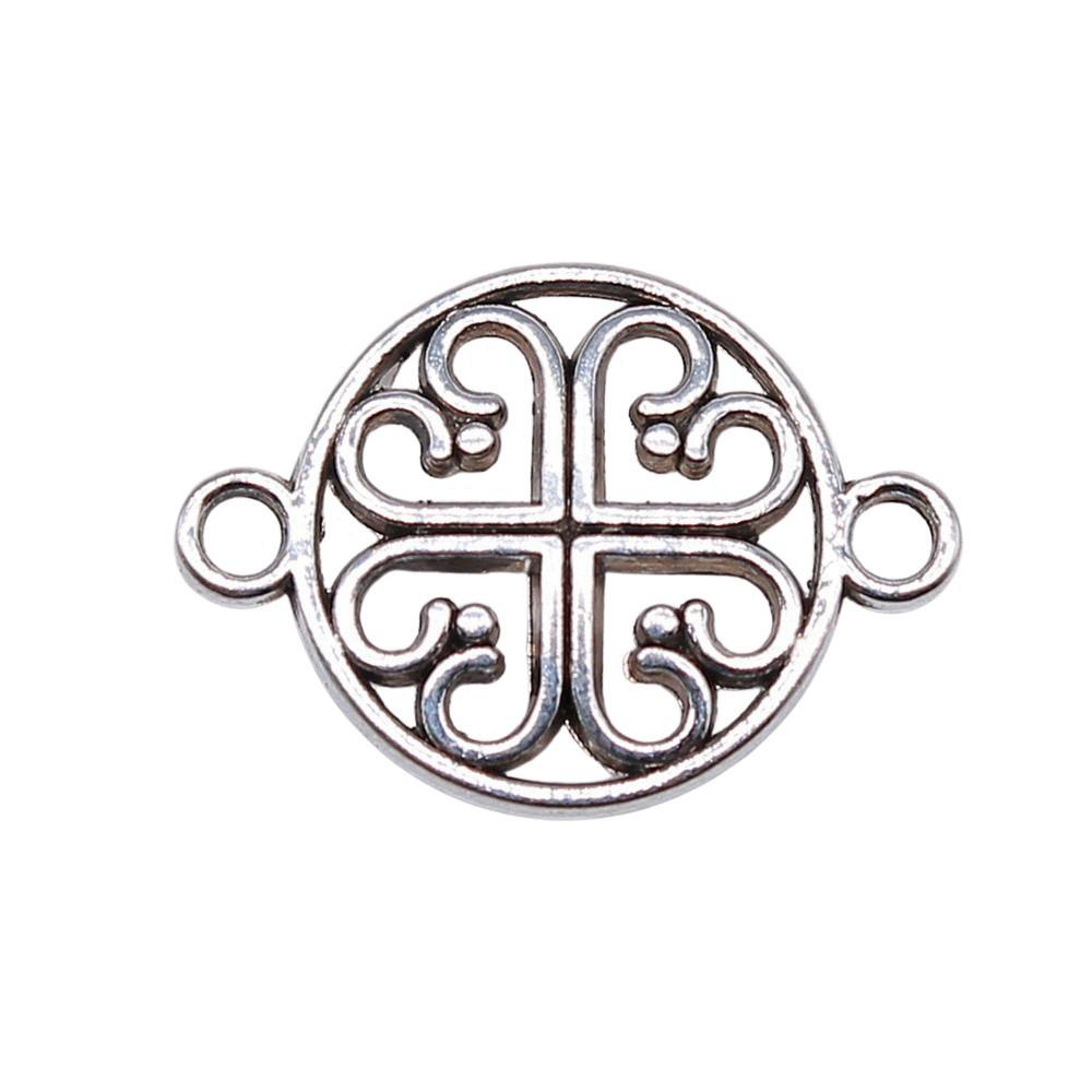 Filigree Diamond Shaped Connectors Ornate Multi Loop Links For Jewelry