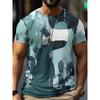 Men 3d Print T-Shirt Short Sleeve Tees Comfortable Dailywear Male Plus Size Tops