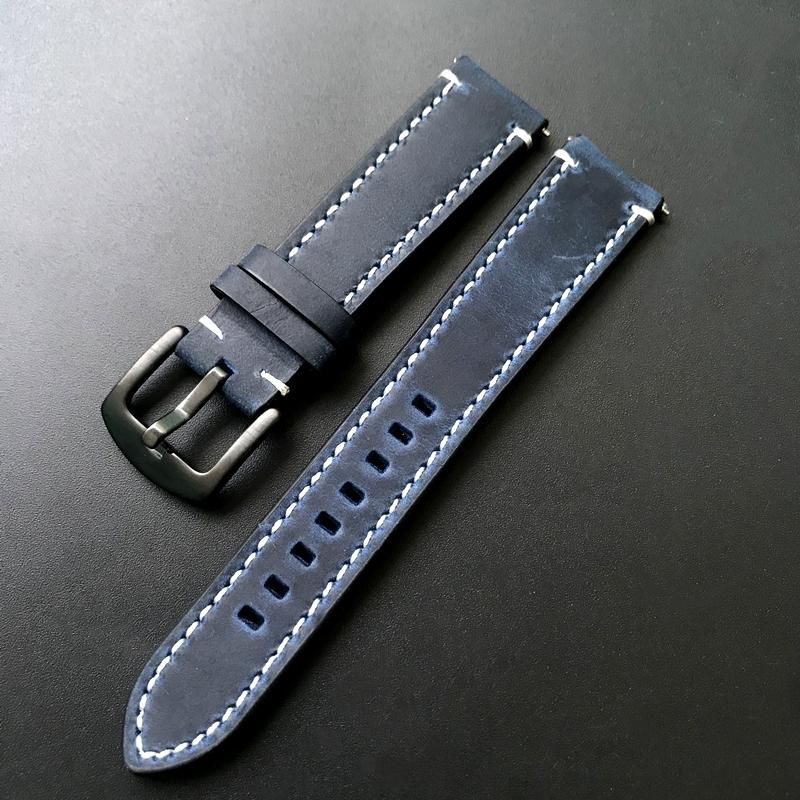 BOB Uhrenarmband Kalbsleder, Modell "Chrono&qu Produktbild-Vorschau 4