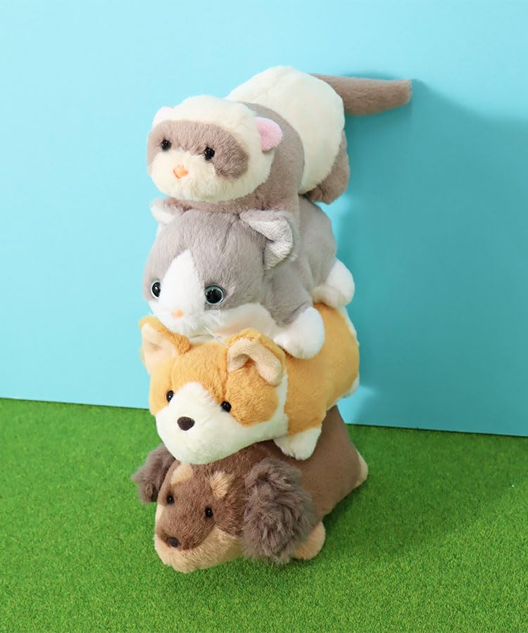 Bleu Bleuet Short Legged Chubby Plush Mascot (Corgi)