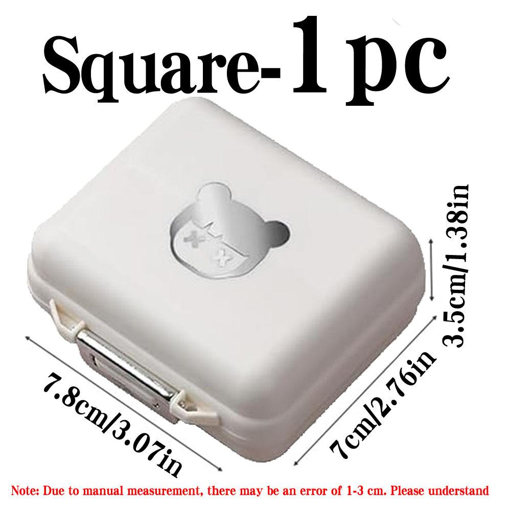 Portable Pill Box, Jewelry Sealed Storage Box, Weekly Pill Box, Pocket Pill Box Pill Dispenser Tablet Box, Suitable For Travel