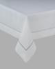 Tablecloth Runner 50x100 Silver White Guipure with Silver Elements