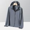 Summer new cool breathable sunscreen clothing women's UV protection outdoor hooded sunscreen clothing men's skin clothing jacket