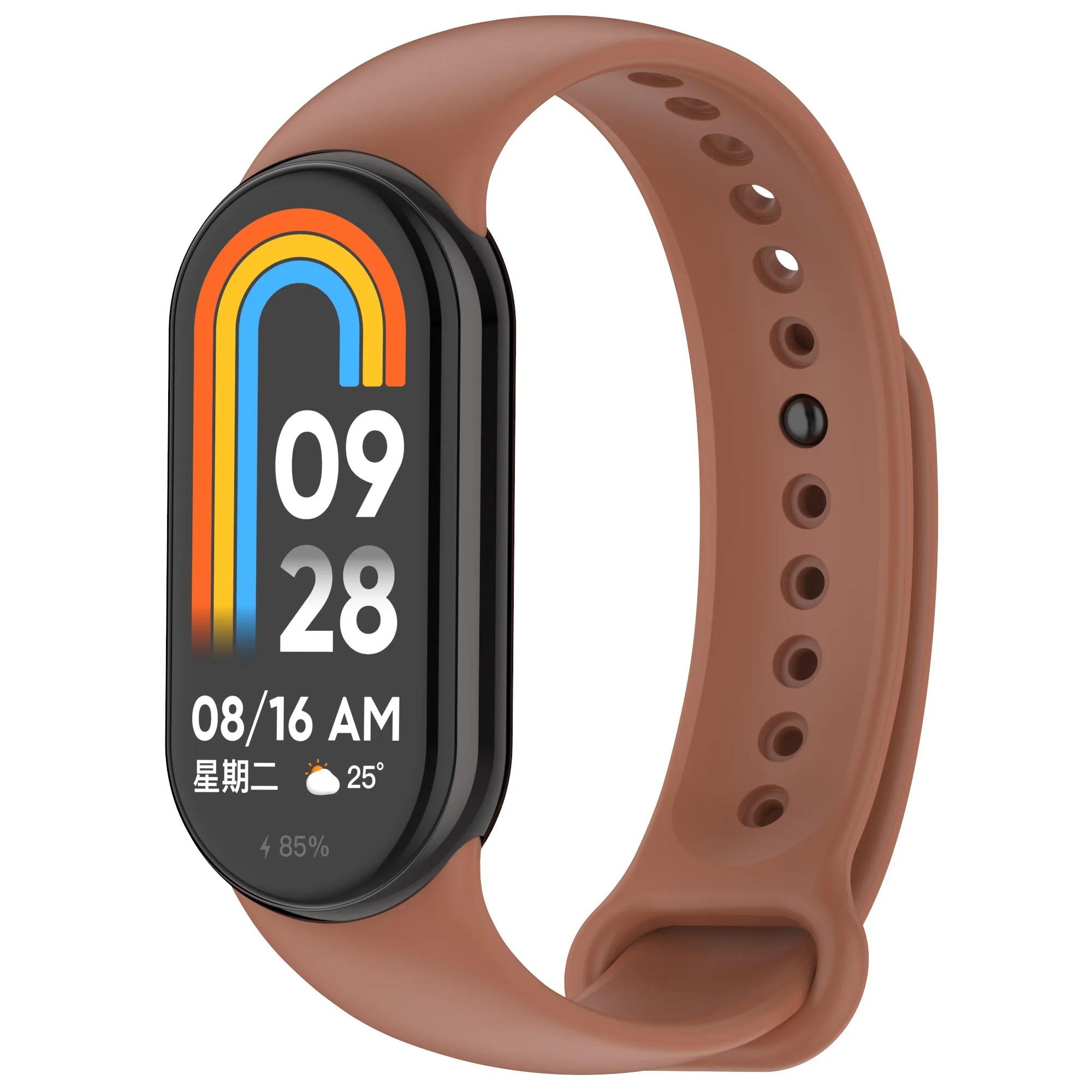 

М’який браслет для Xiaomi Mi Band 3 4 5 6 7 Силіконовий ремінець для Mi Band 7 Браслет Ремінець Miband 5 6 Браслет для Mi Band 3 4 For mi band 8 9 10
