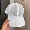 Summer new hollow lace four-leaf clover baseball cap women's versatile breathable travel fashion sunshade cap