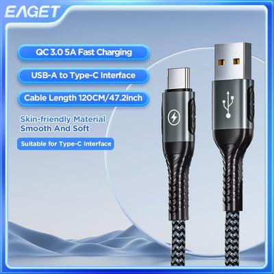 Cable de Carga Rápida 3.9FT Tipo C USB A a USB C Cable Cargador Compatible Con para Galaxy S10 S9 S8 Plus Note 9 8, Switch y Más