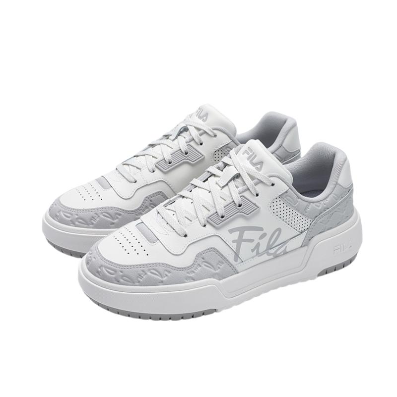 Fila Campus Fashion Versatile Simple Comfortable Retro Low-Top Sneakers Women Sneakers Gray White F12W512205FSV