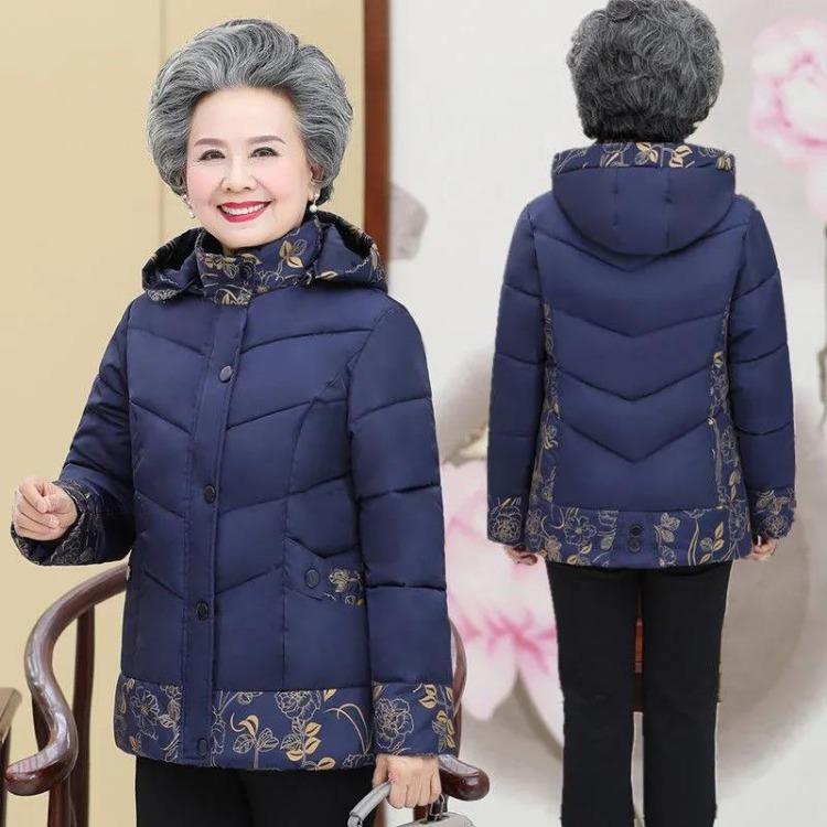 Winter Jackets for Middle Aged and Elderly Women Mothers Down Padded Jacket Warm Coats