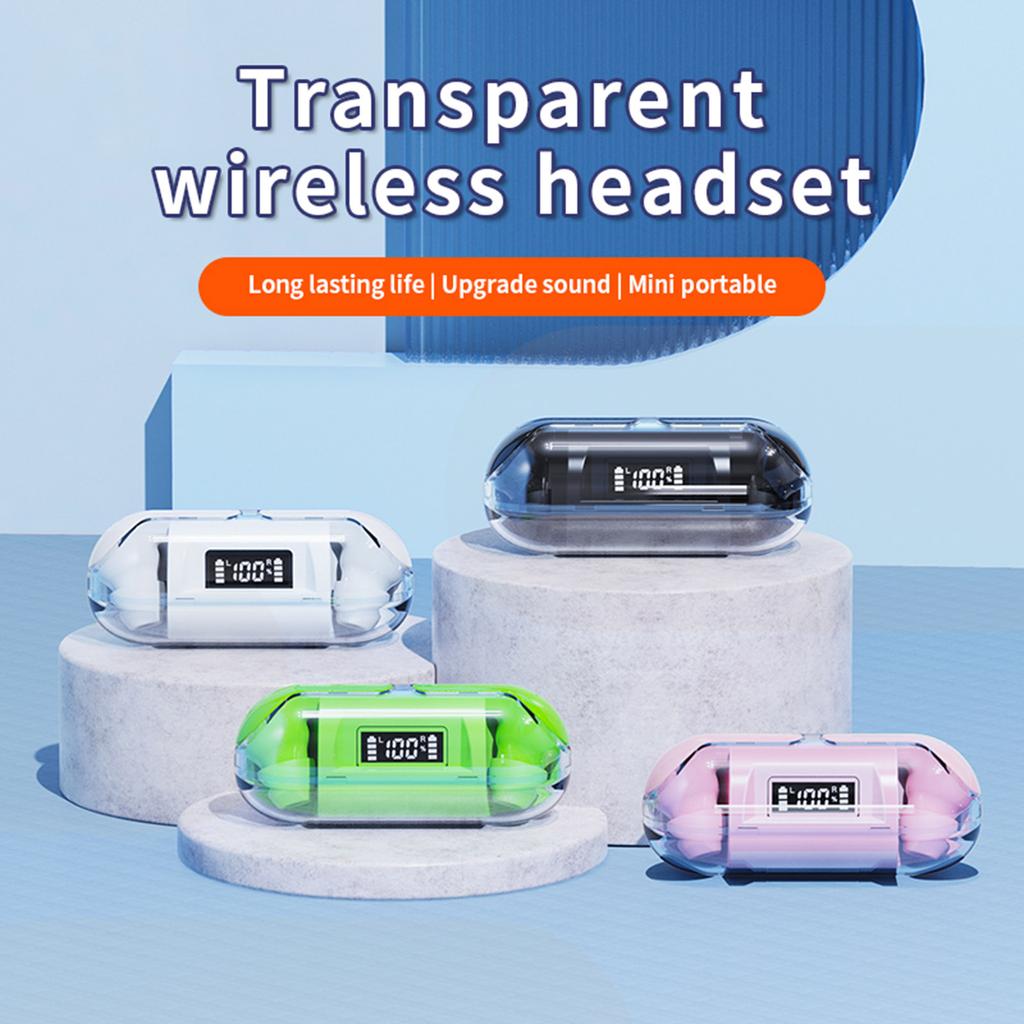Sluchátka do uší BT 5.3 Wireless BT Clear Cover Headset
