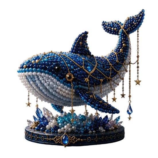 Mythical Animal DIY Bead Kit for Beginners, 3D Beaded Animal Making Kit with Instructions, Unique Animal Designs with Glass D