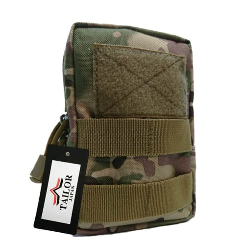 TAILOR JAPAN Airsoft Pouch, Tactical Pouch, Military Pouch, Utility Pouch, Waterproof, MOLLE Compatible, Smartphone Compatible, Selected Premium Nylon