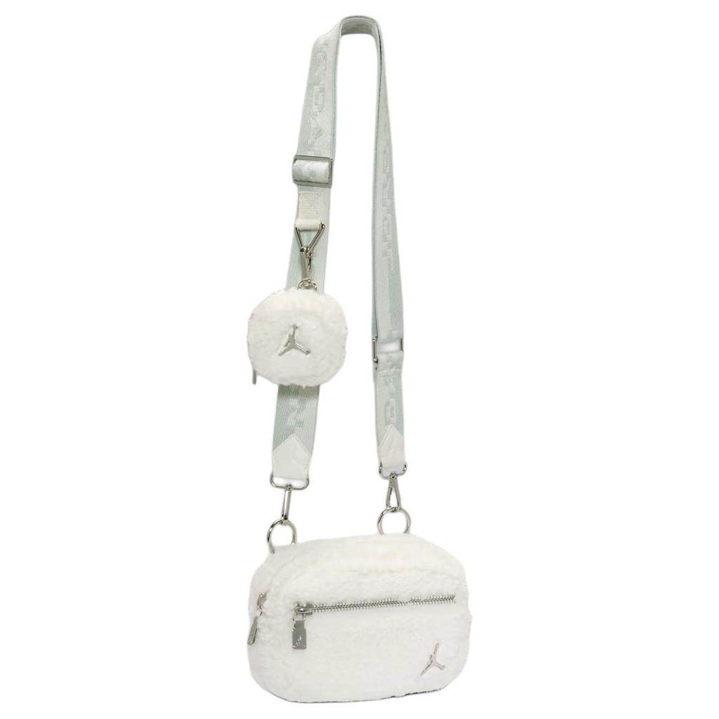 Jordan Gold Metal Jumpman Logo Detachable Headphone Case Camera Bag Polyester Crossbody Bag Regular Women bags White Light-Green WA9166-782