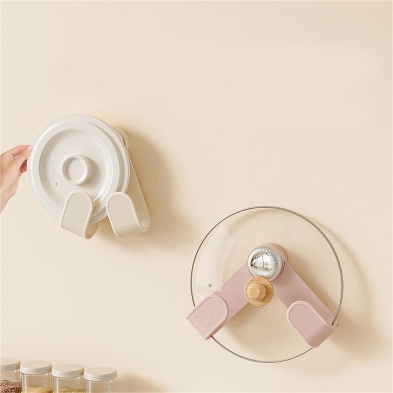 Without Drilling Kitchen Cabinet Lid Organizers With Adjustable Designs Home Accessory for Easy Installation Holder