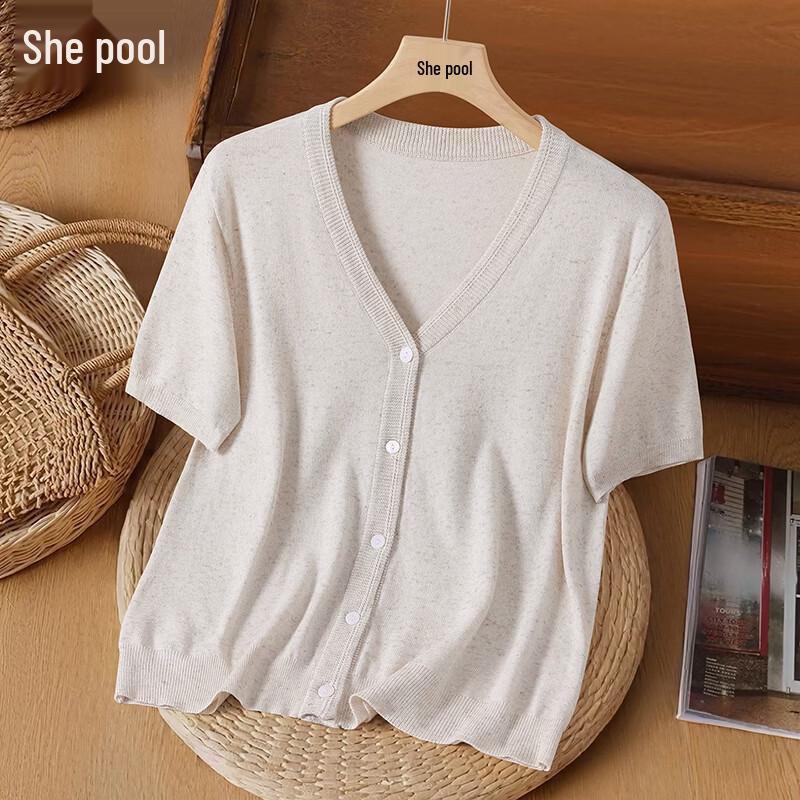 Women s Lightweight Lyocell Linen Knit Cardigan L