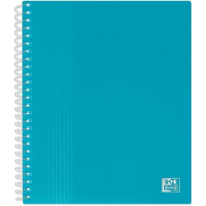 Protège-documents - oxford - spirale a5 - pp - ouverture 360° - coloris aléatoire