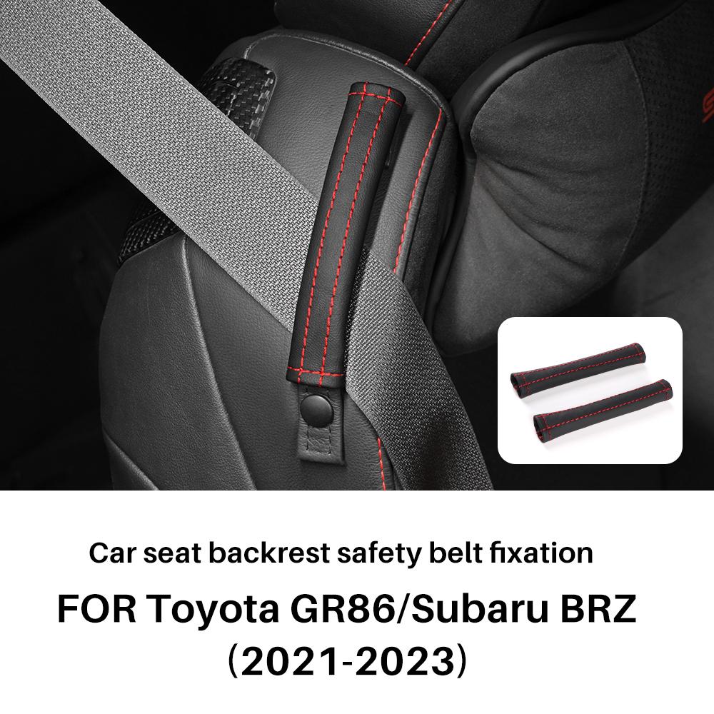 1Pair Car Seat Back Belt Cover For Subaru BRZ Toyota GR86 2012-2019 2020 2025 2025 2025 2025 Car Interior LHD RHD Accessories