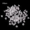 100 Pcs/set Plastic Earrings Cushions Anti-Pain Transparent Clip-on Earring Pads