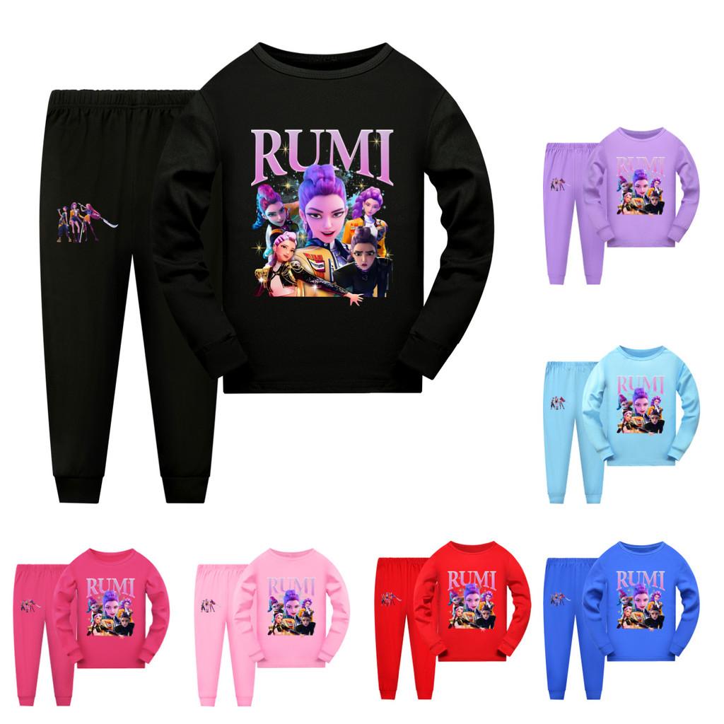 Kpop Demon Hunters Children Short Sleeve Shorts Pajama Set For Sleepwear And Family Comfort