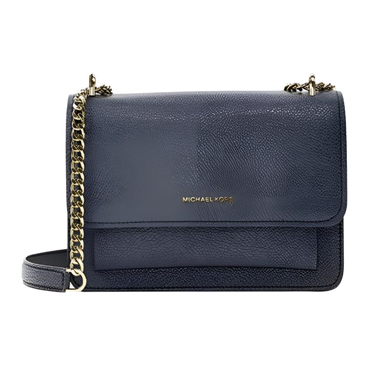 

Michael Kors MK Claire Logo Magnetic Closure Crossbody Shoulder Bag Small Women bags Navy-Blue 32T4GC7C1T-NAVY Basic Set (Bag)